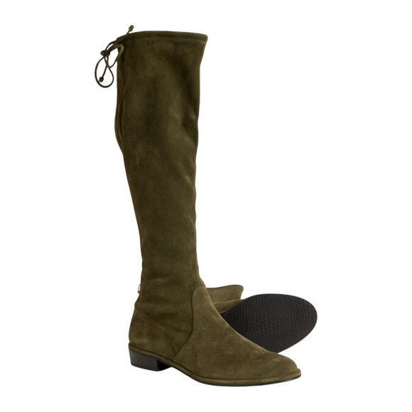 Stuart Weitzman Made in Spain Kneezie City Boots - Suede (For Women) - Picture 2 of 6